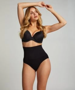 Verstevigende Hoge Slip - Zwart