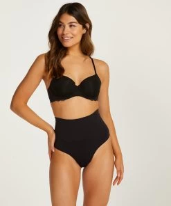 Verstevigende Hoge String - Zwart