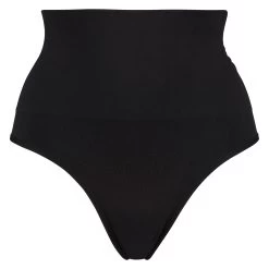 Verstevigende Hoge String - Zwart -Lingerie Verkoop 110069 5