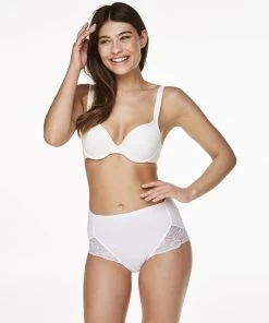 Superslip Lace Maxi Katoen - Wit