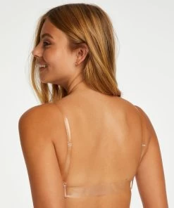 Voorgevormde Push-up Beugel Bh Transparant Back - Beige -Lingerie Verkoop 131537 4