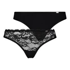 2-pack Strings Angie - Zwart -Lingerie Verkoop 136469 5