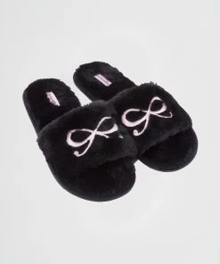 Slippers Fake Fur - Zwart -Lingerie Verkoop 160764 5