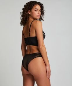 Voorgevormde Longline Beugel Bh Malika - Zwart -Lingerie Verkoop 171431 4