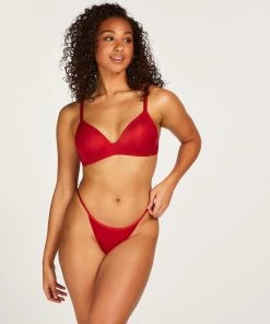 Voorgevormde Push-up Bh Zonder Beugel Mona - Rood -Lingerie Verkoop 171685 3