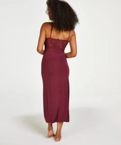 Slipdress Nora Lace Long - Rood 11 Slipdress Nora Lace Long - Rood -Lingerie Verkoop 174370 4