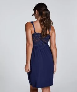 Slipdress Nora Lace - Blauw -Lingerie Verkoop 175239 4