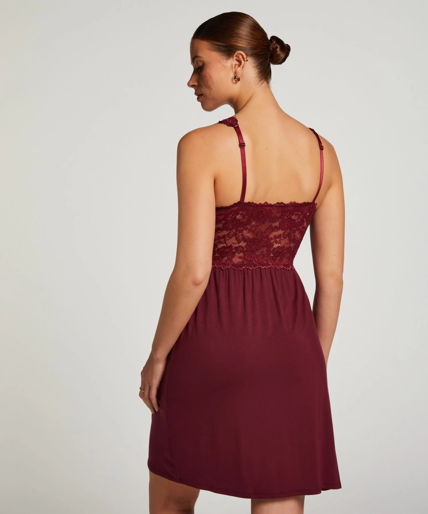 Slipdress Nora Lace - Paars 5 Slipdress Nora Lace - Paars - Afbeelding 3