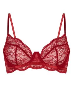 Niet Voorgevormde Beugel Bh Isabelle - Rood -Lingerie Verkoop 184807 5