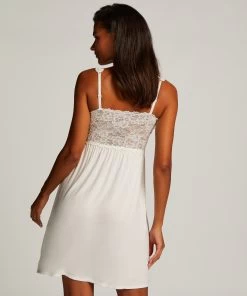 Slipdress Nora Lace - Wit -Lingerie Verkoop 185518 4