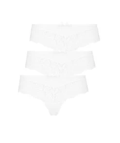 3-pack Brazilian Short Valencia - Wit -Lingerie Verkoop 185895 5