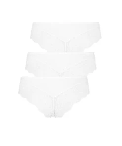 3-pack Brazilian Short Valencia - Wit -Lingerie Verkoop 185895 6