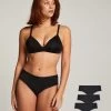 3-pack Brazilian Short Katoen Georgia - Zwart -Lingerie Verkoop 185896 1