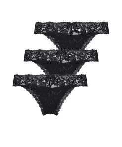 3-pack String Madison - Zwart -Lingerie Verkoop 185907 5