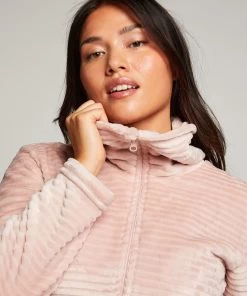 Badjas Zip Fleece - Roze -Lingerie Verkoop 188722 2