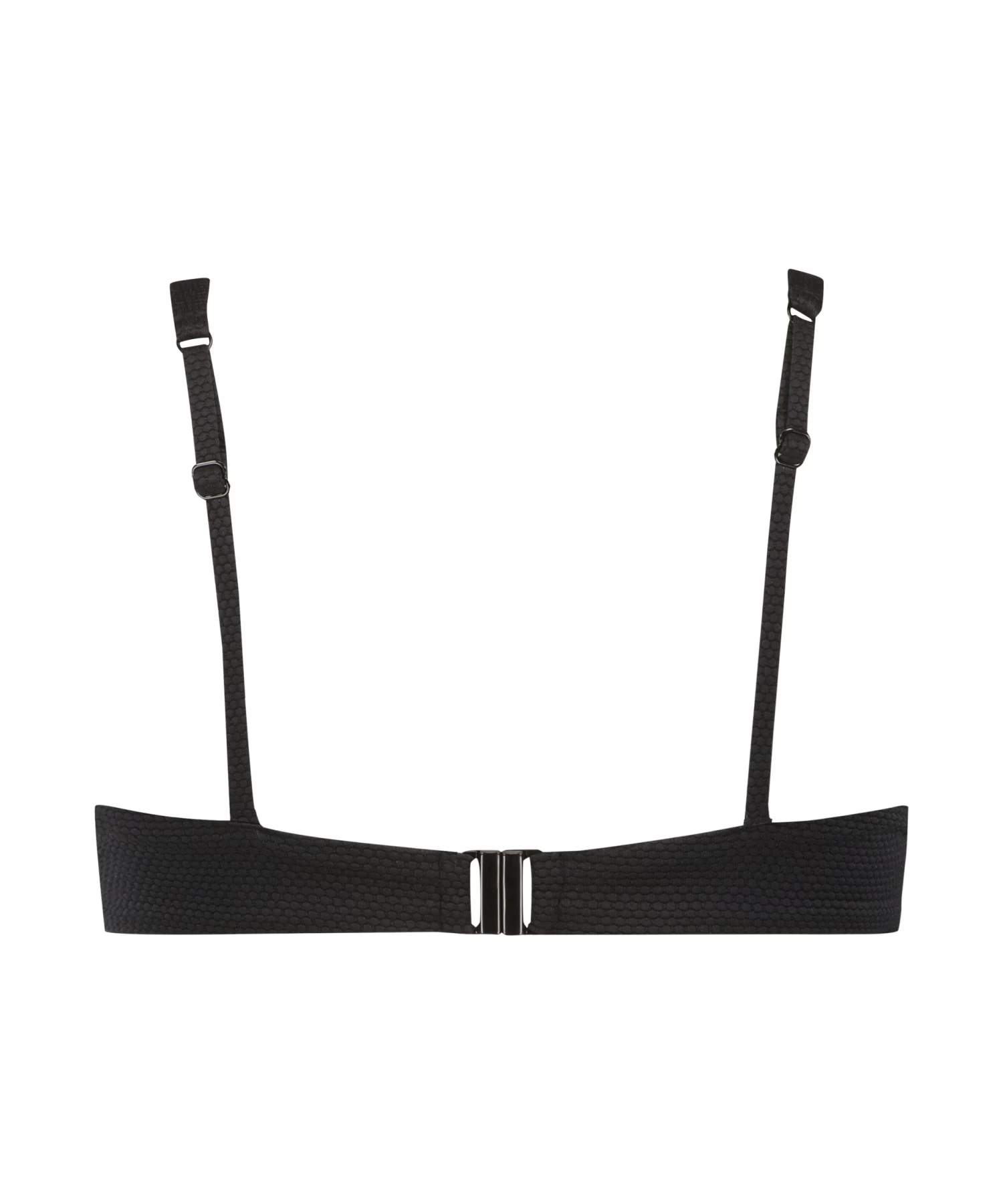 Niet-voorgevormde Beugel Bikinitop Scallop - Zwart 8 Niet-voorgevormde Beugel Bikinitop Scallop - Zwart - Afbeelding 6