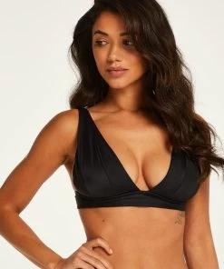 Triangel Bikinitop Luxe - Zwart