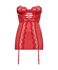 Niet-voorgevormde Beugel Slipdress Seraphina - Rood -Lingerie Verkoop 191579 5