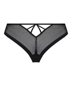 Invisible Brazilian Fishnet - Zwart -Lingerie Verkoop 194296 6