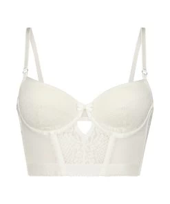 Voorgevormde Longline Beugel Bh Malika - Wit -Lingerie Verkoop 195488 5