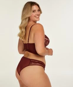 Voorgevormde Longline Beugel Bh Malika - Rood -Lingerie Verkoop 195494 13