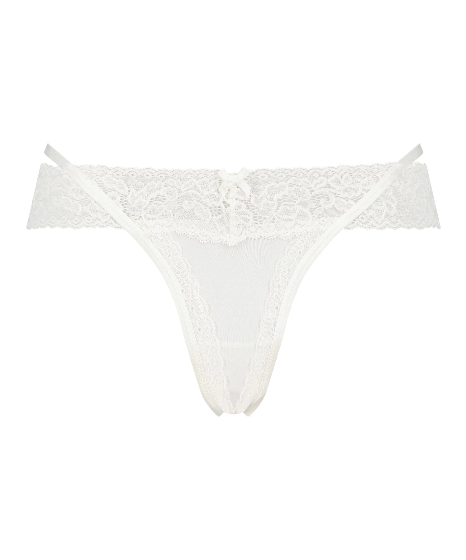 Extra Lage V-string Elliena - Wit 6 Extra Lage V-string Elliena - Wit - Afbeelding 4