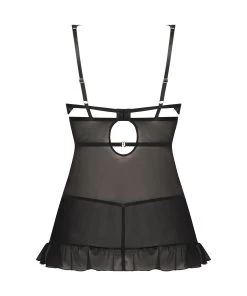 Niet-voorgevormde Beugel Babydoll Seraphina - Zwart -Lingerie Verkoop 196619 6