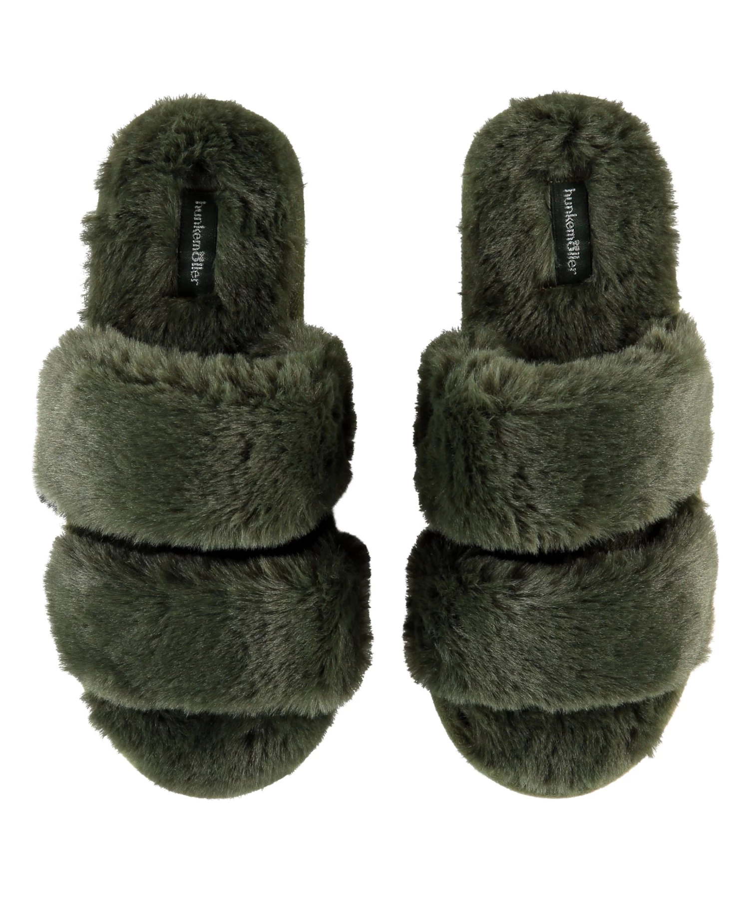 Slippers Fake Fur - Groen 4 Slippers Fake Fur - Groen - Afbeelding 2