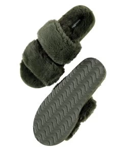 Slippers Fake Fur - Groen 7 Slippers Fake Fur - Groen -Lingerie Verkoop 199324 6