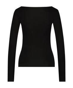 Pyjamatop Lange Mouwen Jersey - Zwart -Lingerie Verkoop 199829 6