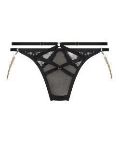 Hoog Uitgesneden String Hecate - Zwart -Lingerie Verkoop 199849 5