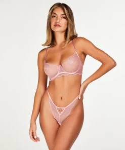 Niet Voorgevormde Beugel Bh Isabelle - Roze -Lingerie Verkoop 199999 3