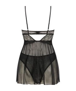 Babydoll Isabelle - Zwart -Lingerie Verkoop 200322 6