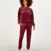 Joggingbroek Velours - Rood -Lingerie Verkoop 200342 1