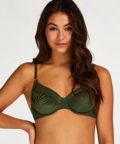 Niet-voorgevormde Beugel Bikinitop Crete - Groen