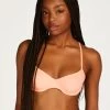 Niet-voorgevormde Beugel Bikinitop Gili Rib - Oranje -Lingerie Verkoop 200901 1