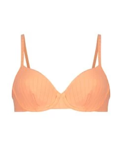 Niet-voorgevormde Beugel Bikinitop Gili Rib - Oranje -Lingerie Verkoop 200901 5