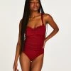 Badpak Scallop - Rood -Lingerie Verkoop 200924 1