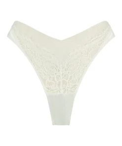 Hoog Uitgesneden String Akelai - Wit -Lingerie Verkoop 200974 5