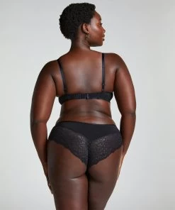 Niet-voorgevormde Beugel Bh Marine - Zwart -Lingerie Verkoop 200994 13