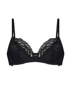 Niet-voorgevormde Beugel Bh Marine - Zwart -Lingerie Verkoop 200994 5