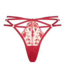 Hoog Uitgesneden String Indulgence - Rood -Lingerie Verkoop 201000 5
