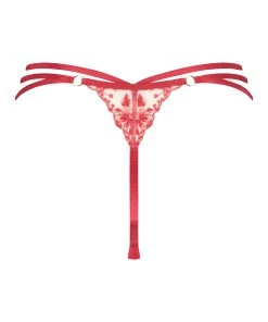 Hoog Uitgesneden String Indulgence - Rood -Lingerie Verkoop 201000 6