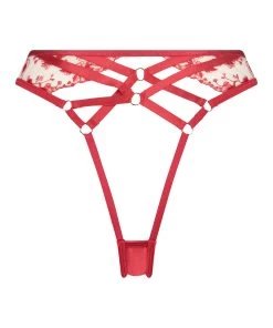Hoog Uitgesneden Brazilian Indulgence - Rood -Lingerie Verkoop 201001 6