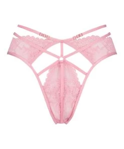 Brazilian Met Open Kruis Roxanne - Roze -Lingerie Verkoop 201015 5