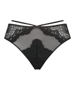 Hoog Uitgesneden String Blaise - Zwart -Lingerie Verkoop 201143 5