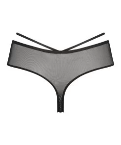Hoog Uitgesneden String Blaise - Zwart -Lingerie Verkoop 201143 6