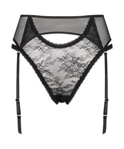 Hoog Uitgesneden Brazilian Amy - Zwart -Lingerie Verkoop 201146 6