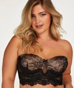 Voorgevormde Strapless Longline Beugel Bh Bellatrix - Zwart -Lingerie Verkoop 201148 2