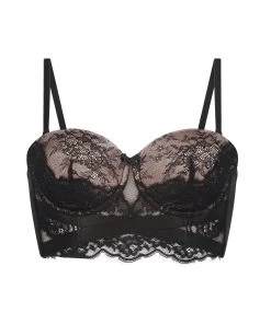 Voorgevormde Strapless Longline Beugel Bh Bellatrix - Zwart -Lingerie Verkoop 201148 5